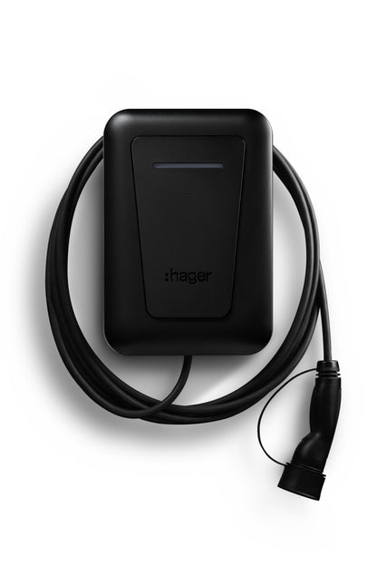 ⚡ Hager Witty Plus 22 kW Laadstation met 6,5 m Kabel | OCPP & MID (XVL122C)