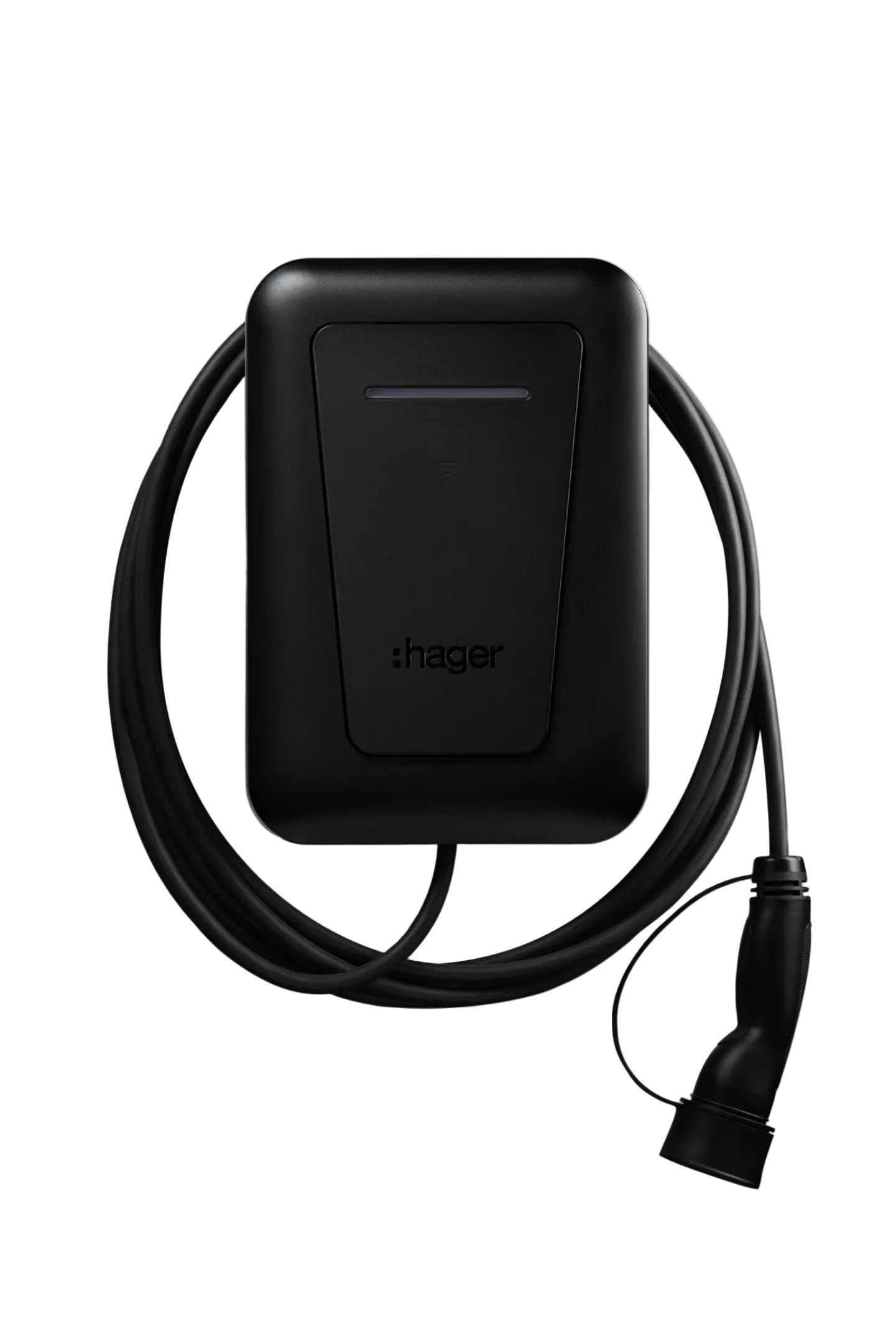 ⚡Hager Witty One Câble 6,5 m 11 kW Noir - Borne de recharge intelligente