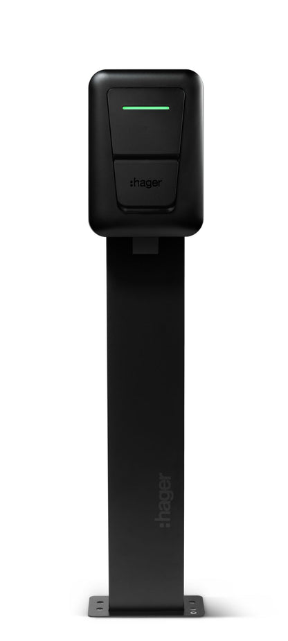 Hager Witty Plus 22 kW Laadstation met Type 2-Socket | OCPP & MID (XVL122S)