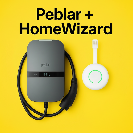 Peblar Home 11 kW 7.5m + HomeWizard P1 Meter – Complete laadoplossing voor thuis