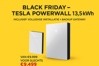 Incl installatie Powerwall 3 Thuisbatterij | 13,5 kWh| 4,6 kW Hybride Omvormer | Compleet Pakket incl. Installatie