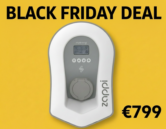 Zappi v2.1 wit 22kw  incl. load balancing en opladen via zonnestroom